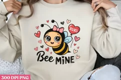 Bee mine PNG, Cozy Valentine Sublimation PNG Product Image 1