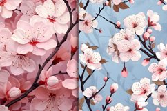 Cherryblossom Floral Seamless Patterns Bundle Product Image 3