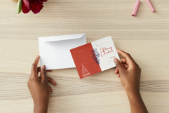 Simple Elegant Christmas Card Printable Product Image 2