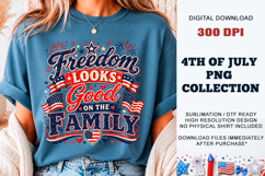 Freedom Family PNG | 4th July Sublimation DTF Product Image 4