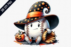Halloween Baseball Sublimation - Clipart PNG Design Product Image 1