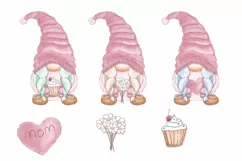 Mom and daughter, Dwarf digital clipart png, Mother's Day, c Product Image 5