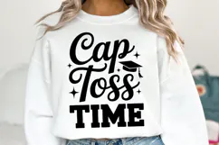 Cap Toss Time svg | Graduation Svg | Shirt Svg Product Image 1