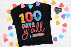 100 days y'all SVG Design, 100 day of school SVG Design Product Image 2