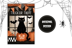 Trick Or Treat Garden Flag, Cartoon Halloween Garden Flag Product Image 2
