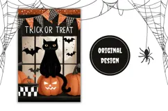Trick Or Treat Garden Flag, Cartoon Halloween Garden Flag Product Image 2