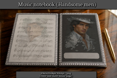 Music Notebook Handsome Man Product Image 1