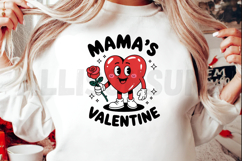 Mama&#039;s Valentine Glitter Heart PNG, Valentine’s Day PNG Product Image 2