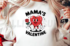 Mama's Valentine Glitter Heart PNG, Valentine’s Day PNG Product Image 2