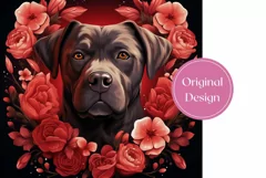 Valentines Chocolate Labrador Tumbler, Cute Dog Tumbler Wrap Product Image 2