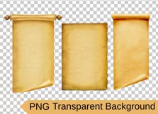 Old Paper Scroll png, jpg Vintage papers, Old papyrus png Product Image 2