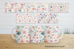 Mug sublimation design with Flowers Watercolor Product Image 3