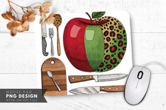 Leopard Print Apple Mouse Pad PNG Design Product Image 1