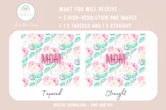 Love MOM Mother's Day Skinny Tumbler Sublimation Design Product Image 2