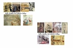 7 Pages of VINTAGE Arthur Rackham Fairy Tale Art Images Product Image 3