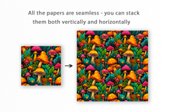 Mushroom Colorful Seamless Pattern Product Image 2