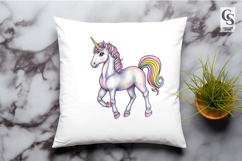 Rainbow Unicorn Fantasy Clipart Sublimation PNG Product Image 2
