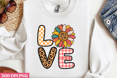 LOVE PNG, Sunflower Sublimation PNG Product Image 1