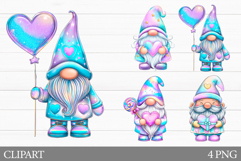 Valentines Gnome Clipart. Valentines Gnome Sublimation Product Image 1
