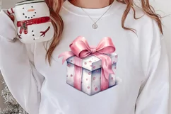 Pink Tis The Season Christmas Sublimation, Christmas Clipart Product Image 2
