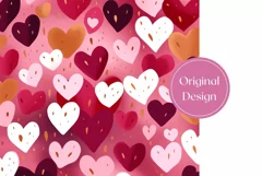 Colordul Hearts Tumbler Wrap, Valentine's Day Sublimation Product Image 2