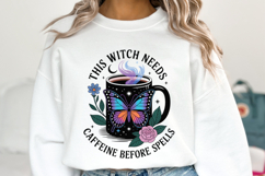This Witch needs caffeine before spells Svg | Shirt Svg Product Image 2