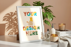Cozy girly bedroom frame mockup Product Image 3