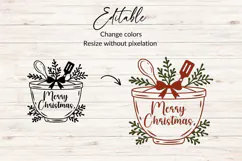 Christmas Kitchen SVG, Merry Christmas Kitchen Cut File Product Image 2