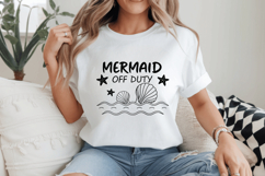 Mermaid off duty SVG Design, Mermaid SVG Design Product Image 2