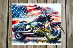 Motorcycle patriot | 4 Skinny tumbler sublimation designs PL Product Image 2