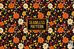 Autumn Floral Digital Paper Product Image 2