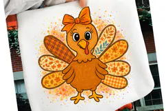 Girl Turkey Coquette Thanksgiving Png, Thanksgiving PNG Product Image 2