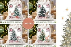 Christmas Rabbit Santa Sack, Christmas Tree Santa Sack Product Image 2