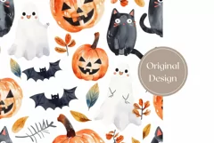 Halloween Doodles Tumbler Design, Kids Halloween Tumbler Product Image 2