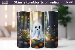 Cute Ghost Tumbler Sublimation | Cute Ghost Tumbler Wrap Product Image 1