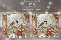 Christmas Bird Tumbler Sublimation | Winter Tumbler Wrap Product Image 2