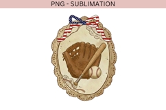 Vintage frame baseball png design for T-shirts Product Image 2