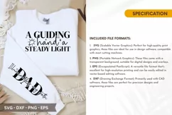 A Guiding Hand SVG - Father's Day Sleeve T shirt Design Product Image 2