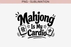 Mahjong quote png design for T-shirts Product Image 2