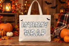 Mummy Wrap Font - Halloween Decorative Font Product Image 2