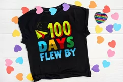 100 days flew by SVG Design, 100 day of school SVG Design Product Image 2