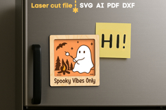 Halloween Magnets Bundle SVG laser cut files for Glowforge Product Image 2