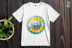 Cute Rainbow Heart Cloud Clipart Sublimation PNG Product Image 2