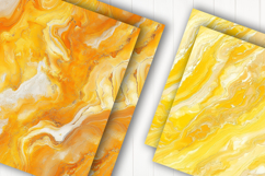 Yellow Marble Texture Digital Paper Product Image 2