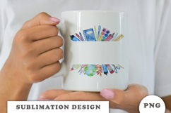 Watercolor School Supplies Frame png Product Image 3
