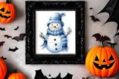 Blue Christmas Watercolor Clipart Sublimation Product Image 2