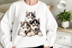Stack Of Dogs Sublimation Clipart, Cute Puppy Clipart Product Image 2