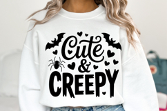 Cute &amp; Creepy Svg | Halloween Svg | Shirt Svg Product Image 1