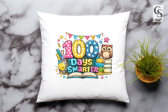 100 Days of School Sublimation Clipart PNG Product Image 2