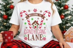 Welcome to Candy Cane Lane Svg, Gingerbread house Svg. Product Image 3
